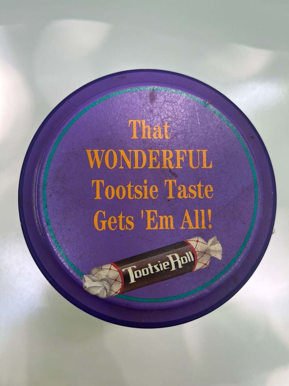 Vintage 1990s Tootsie Roll Limited Edition Decorative Metal Candy Tin, Third in